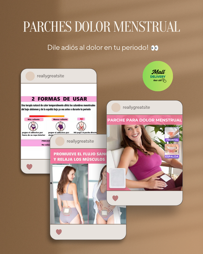 Pack 8 Parches Menstruales Alivio Dolor